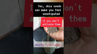 can chia seeds make me feel constipated 😞? how to avoid constipation from chia seeds 😲? #shortsfeed