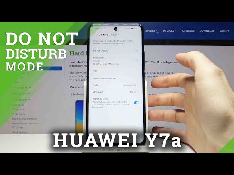 How to Enable DND Mode on HUAWEI Y7a – Silent Mode