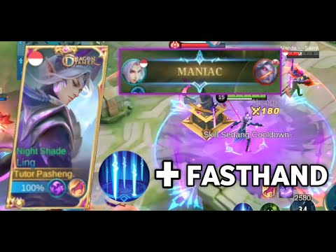 MANIAC!! LING FASTHAND ON POINT RETRIBUTION AGGRESISVE GAMEPLAY | Mobile Legends