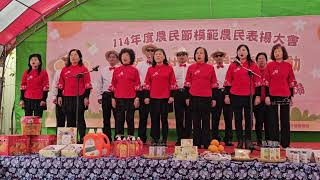 芋頭蕃薯。大崎歌唱班農會表演。指導老師張美珍老師。上發唱片發行。