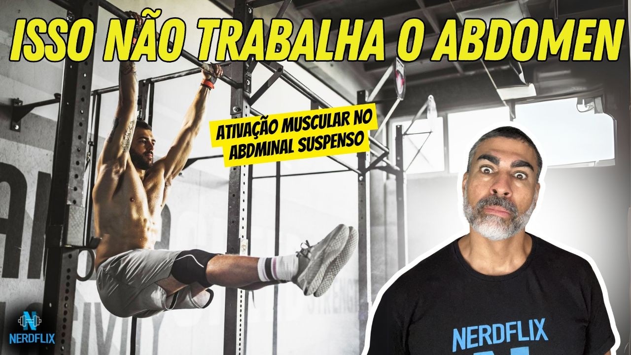 Treino de abdomen: elevação de pernas em suspensão