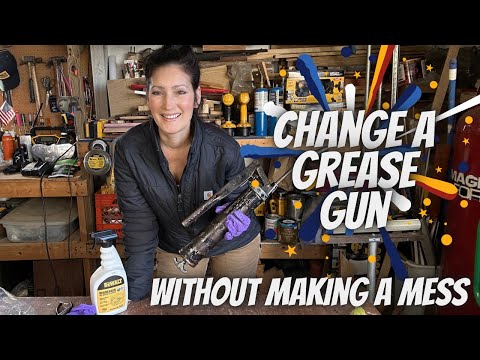 HOW TO CHANGE LOAD A GREASE GUN CARTRIDGE REPLACEMENT TUBE (WITHOUT MAKING A MESS) EASY INSTRUCTIONS