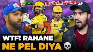 Yeh Kaise Hua?! 😲Rahane Fastest Fifty : DHONI Review System🔥| CSK vs MI
