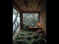Cozy Tree House Camping On A Rainy Day Aesthetic Livewallpaper Meditation Relax Camping Cozy