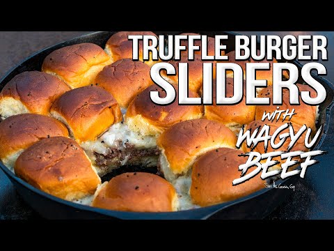 Truffle Burger Sliders (with Wagyu Beef!) | SAM THE...