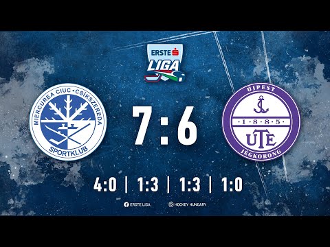 Gólösszefoglaló EL 143 - Sport Club Csíkszereda - UTE 7-6 20230115