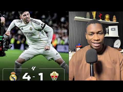 Réal Madrid 4-1 Elche Waouw Valverde mi … bahna rek 