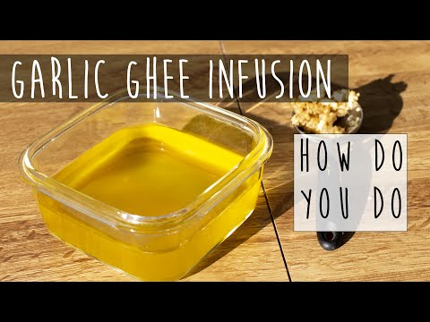 How to Make Garlic Ghee Butter @HowDo-YouDo Garlic Flavored Ghee