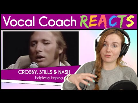 Vocal Coach reacts to Crosby, Stills & Nash (Live) - Helplessly Hoping