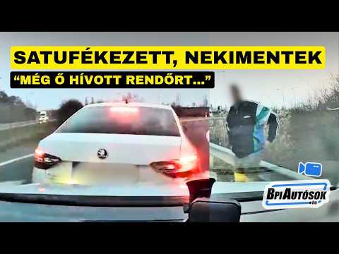 Büntetőfékezés az M6-oson? „Még neki állt feljebb, rendőrt is hívott”
