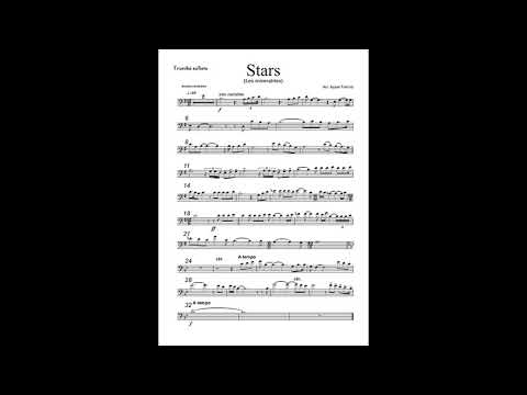 Stars . Les miserables. Trombone solo and wind band.  Play  Along by Azael Tormo.