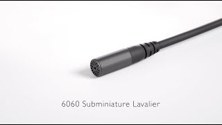 6061 CORE Omni Submini Microphone, Loud SPL, TA4F Mini-XLR - Black