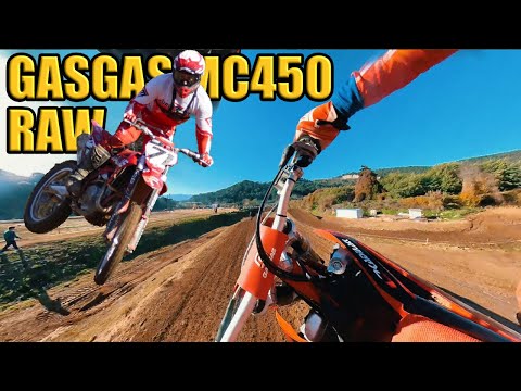RAW 450 MOTO ON PERFECT SPANISH MX TRACK | Kevin Gallas | GasGas MC450 | Insta360 OneX2