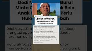 KDM BELA GURU! Minta Orangtua Siswa Tak Bela Anak Nakal, Kalau Perlu Hukuman Ditambah