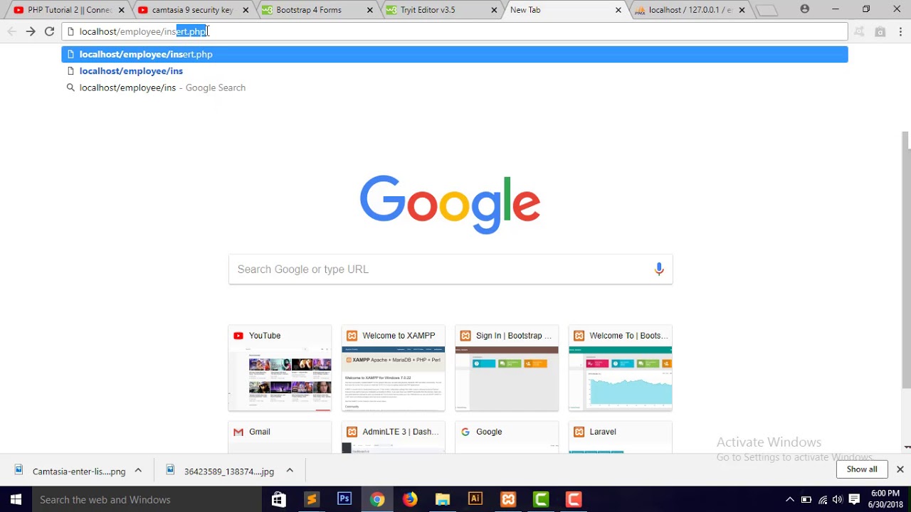 How to insert Data in mysql database using php oop