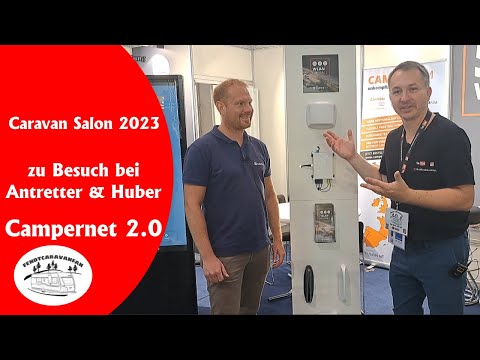 Besuch auf dem Messestand von CAMPERNET 2.0 auf dem Caravan Salon 2023  |  fendtcaravanfan