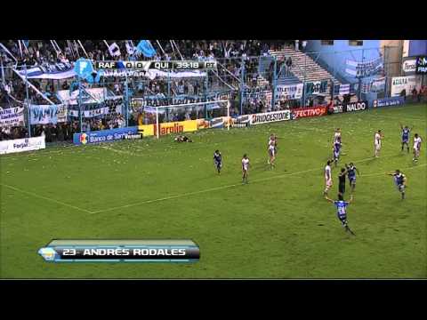 Gol Rodales. Rafaela 1 Quilmes 0. Final 2014. Fecha 12. Fútbol Para Todos.