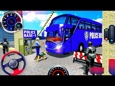 Us Police Bus Driving Simulator 2023 - Off-road Transport Duty Driver 3D - Android Gameplay