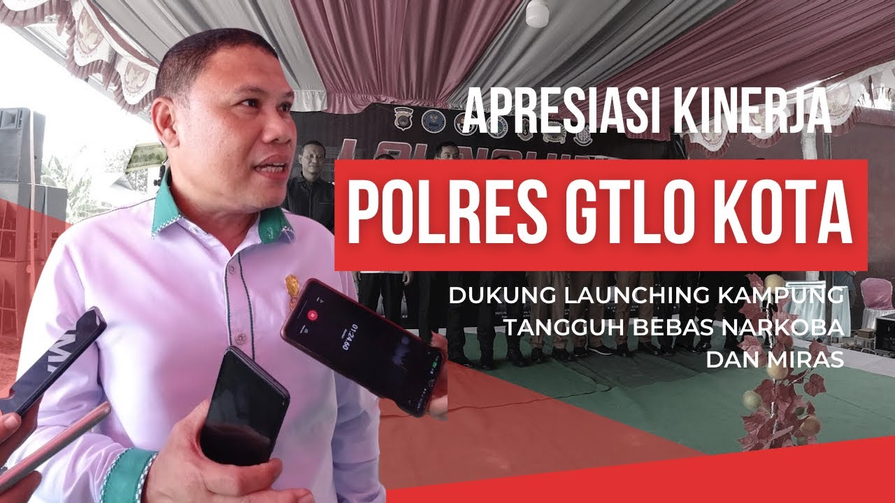 Rolly Kadulah Dukung Launching Kampung Tangguh Bebas Narkoba dan Miras