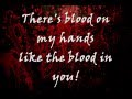 Blood On My Hands - The Used Lyrics 