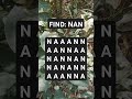 Observation Visual Test 5 Seconds ForYou To Spot NAN Try Your Skills Search Puzzle Shorts