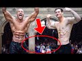 Posing Shirtless for a HUGE Crowd (EPIC REACTION)