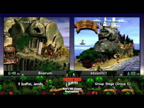 kbzonfc1 vs Boarum.  Donkey Kong Country Tournament 2017