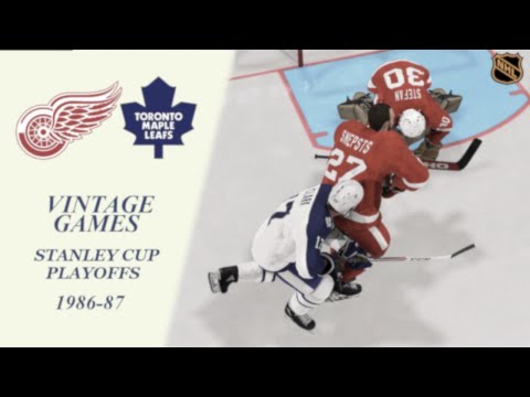 NHL 22 Norris Division Semi Final Game 7 Detroit Red Wings vs Toronto Maple Leafs (Apr 14, 1987)
