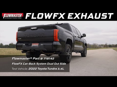 Flowmaster FlowFX Dual Side Exit Exhaust System for 2022-2023 Toyota Tundra 3.4L V6 (718142)