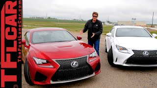 2015 Lexus RC F vs RC 350 F Sport Drag Race & 0-60 MPH Mashup Review