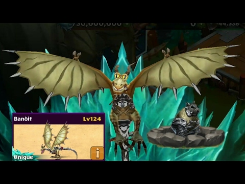Bandit max level 124-titan mode-unique dragon||Dragons rise of Berk
