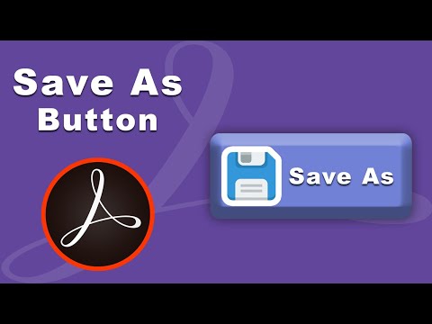 How to create save as in fillable pdf form using adobe acrobat pro 2017