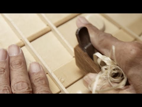Creating a classical guitar: bracing.