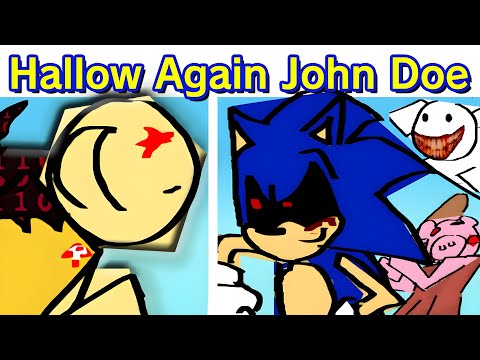 FNF: Hello Again John Doe Update | Roblox Party.exe, Piggy, Whistle Occurrence (Mod)