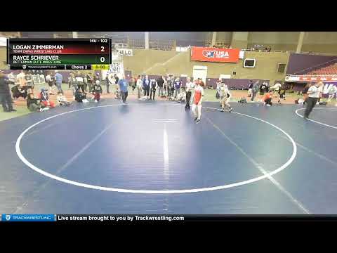 102 Lbs Cons. Round 1 - Rayce Schriever, Betterman Elite Wrestling Vs Logan Zimmerman, Team Zapas