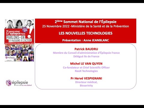 Les nouvelles technologies et l'épilepsie, Sommet National de l'Épilepsie Novembre 2022