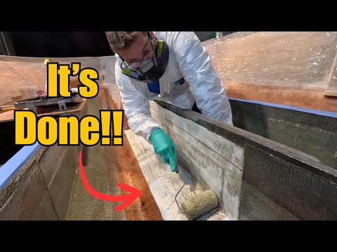 The Last Stringer Is In! How to FIBERGLASS Boat Stringers Like a PRO!