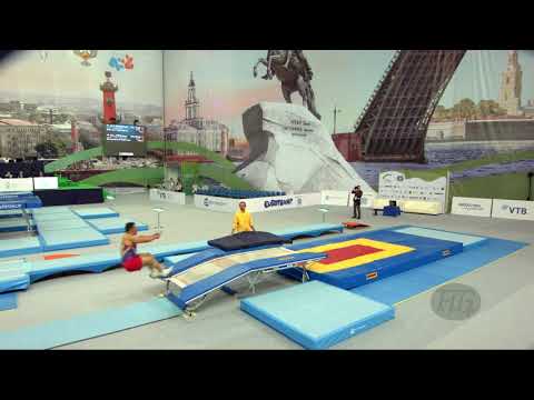 VALCARCEL Juan (COL) - 2018 Trampoline Worlds, St. Petersburg (RUS) - Qualification Double Mini R2