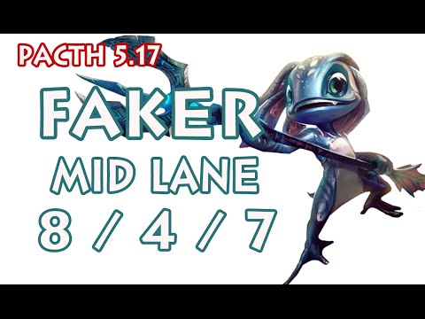 SKT T1 Faker Fizz vs Twisted Fate Dopa - Mid Lane 5.17 - KR Challenger SoloQ