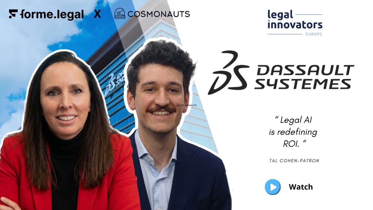 How Dassault Systèmes thinks about legal AI, ROI and innovation