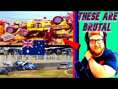 American NASCAR Fan Reacts to Top 10 Bathurst CRASHES