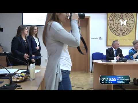 RETRANSMISJA I SESJI RADY MIASTA NIDZICA Z DNIA 20.11.2018