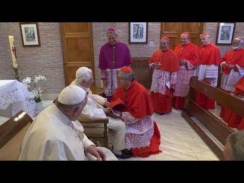 Benedicto XVI se reúne con los 14 nuevos cardenales