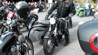 preview picture of video 'Motorrad - Treffen Talsperrenblick Eibenstock 03 10 2012 Kickstart'