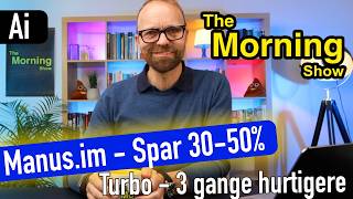 Manus - Ai spar 30 og 50% - Sæt turbo på manus, gør den 3 gange hurtigere til databehandling