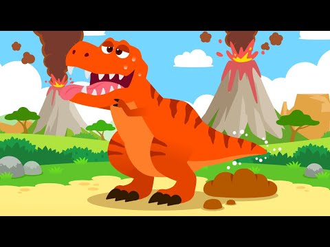 Dinosaurs Poo🦖💩| Funny song | Sing Along | Kid's Songs | Lotty Friends