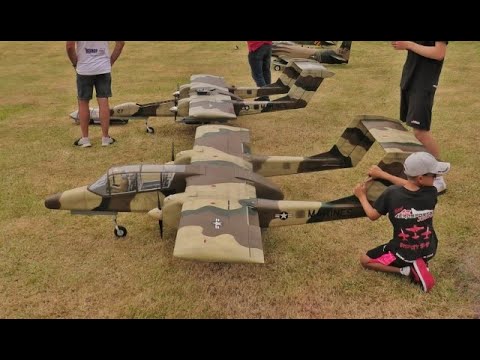 HANGAR 9 OV-10 BRONCOS x 2 DUO DISPLAY - AT WESTON WESTON PARK INTERNATIONAL - 2023