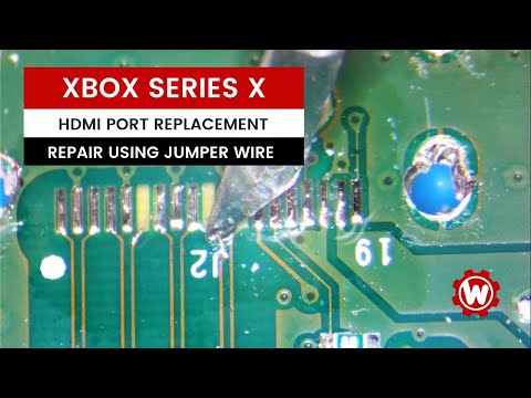 Xbox Series X HDMI Port Replacement (Using Jumper Wire)