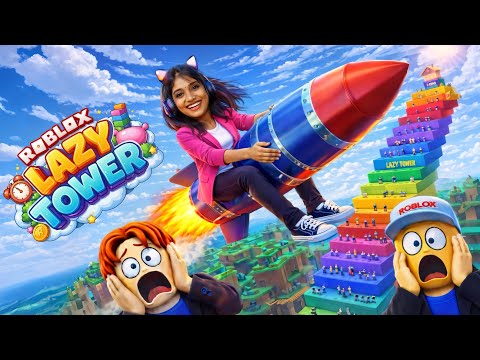Try NOT to Laugh 😂 | FUNNIEST Roblox Lazy Tower Ever!