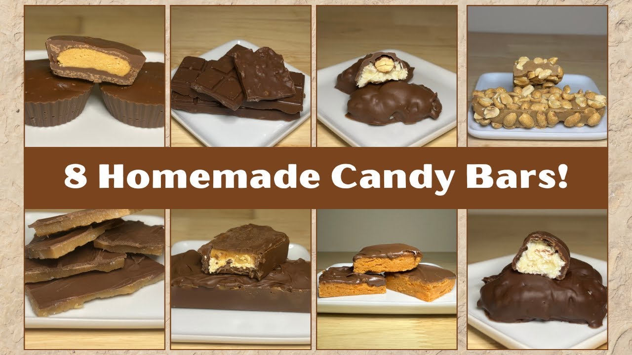 8 Irresistible Homemade Candy Bars You'll Want to Make!!